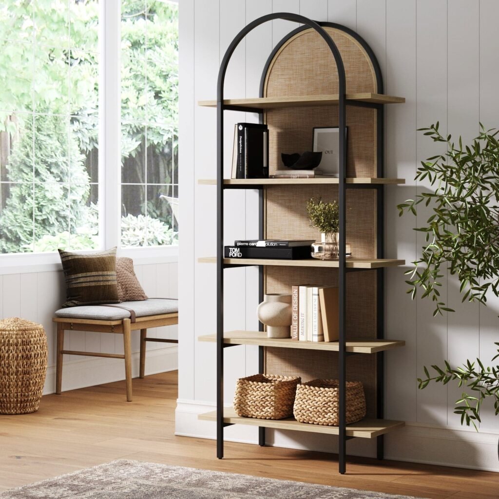 rattan bookshelf 