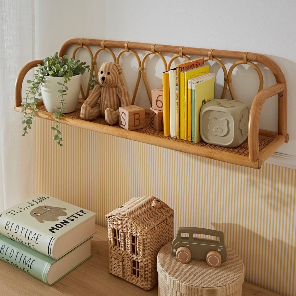 rattan bookshelf 