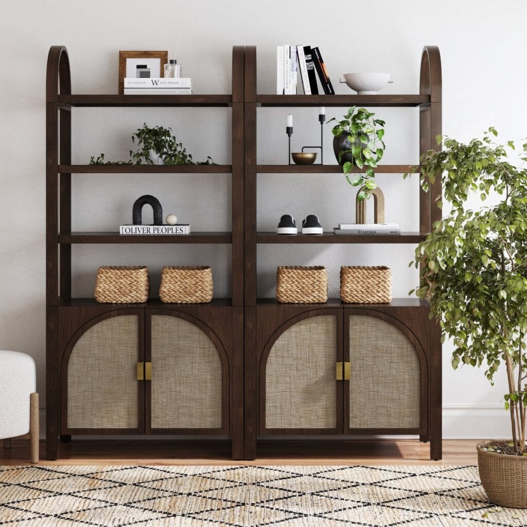rattan bookshelf 