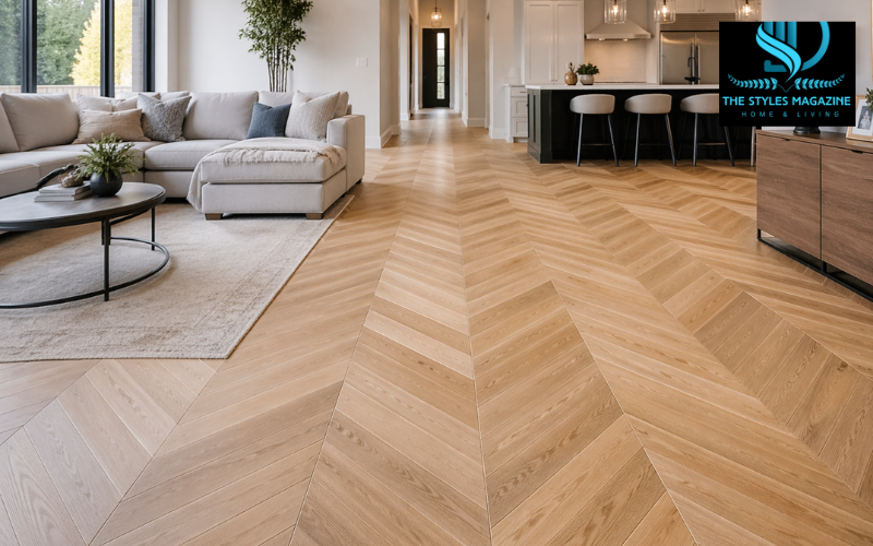 chevron flooring