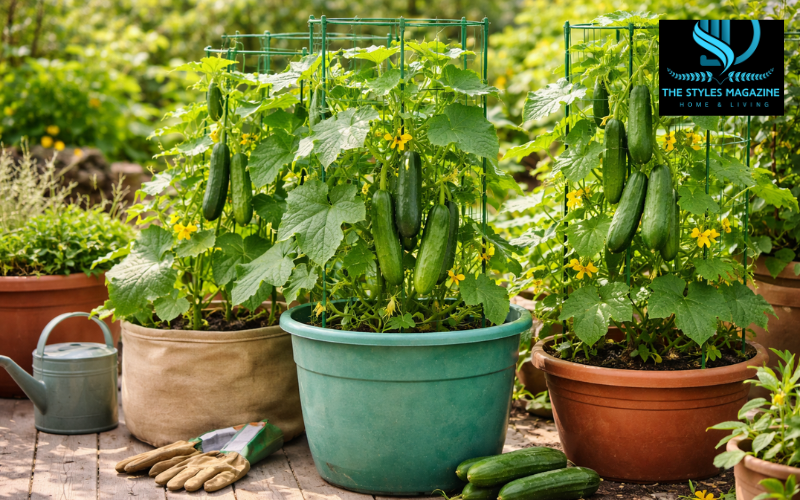 cucumber container gardening