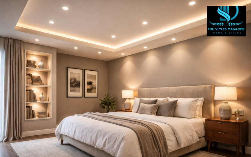 recessed lighting in bedroom
