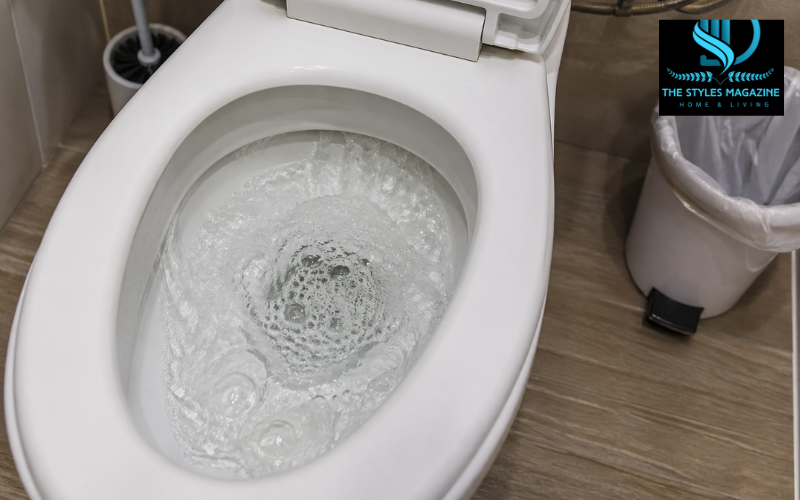 toilet bubbles when flushed