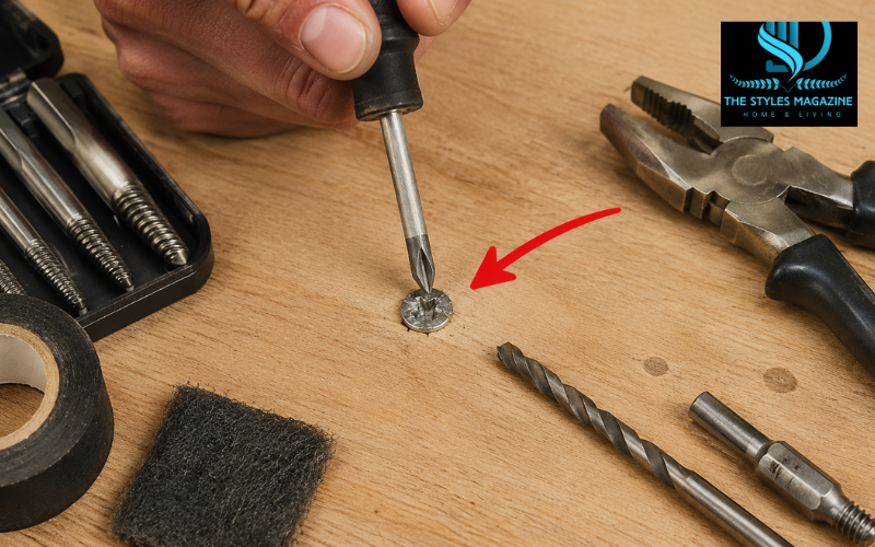how to remove a stripped screw
