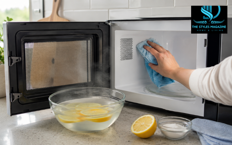 how to clean a microwave