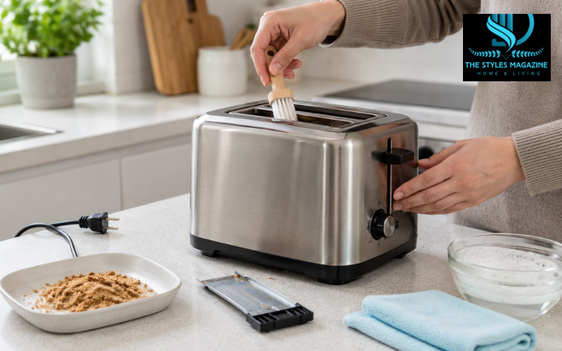 how to clean a toaster