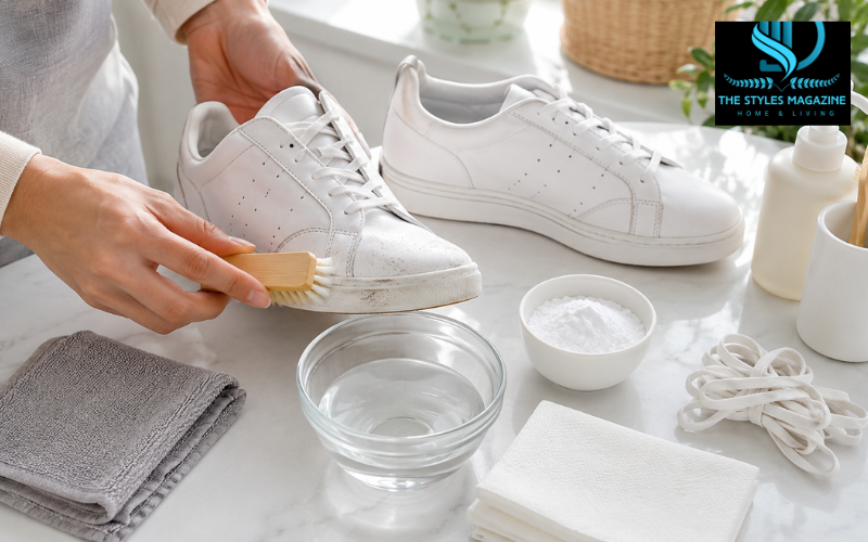 how to clean white shoes