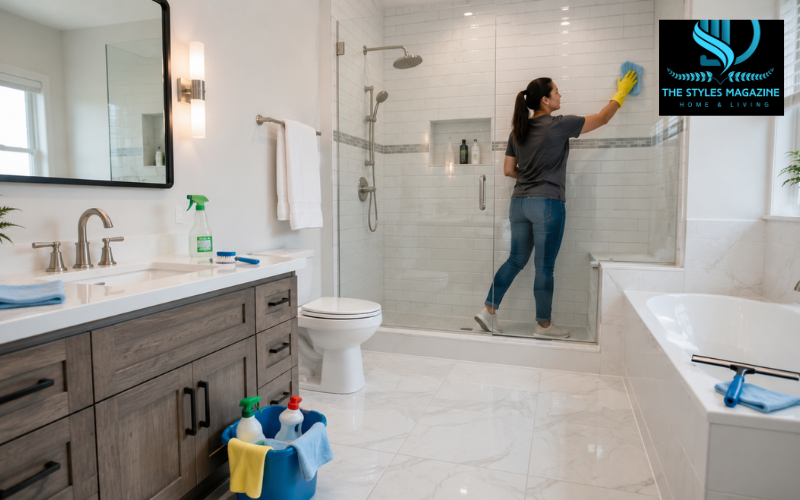 how to deep clean bathroom