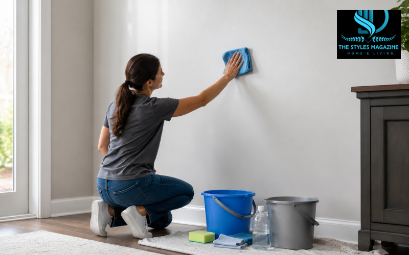 how to clean walls