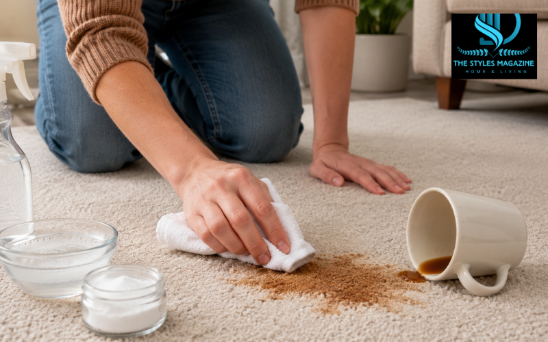 how to remove coffee stain from carpet