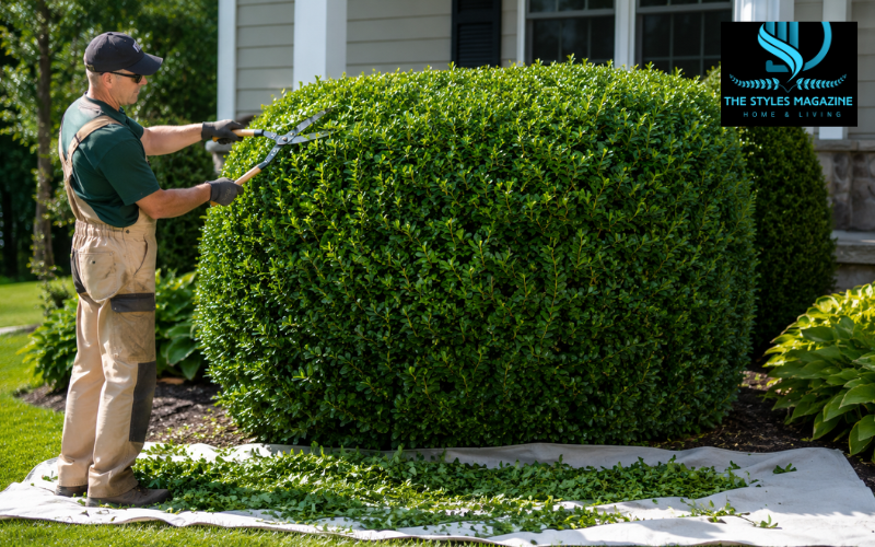 how to trim bushes
