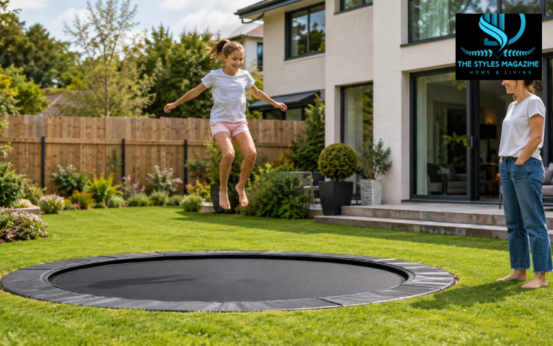 in ground trampoline