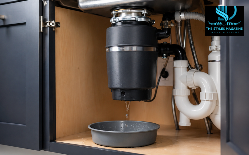 garbage disposal leaking from bottom